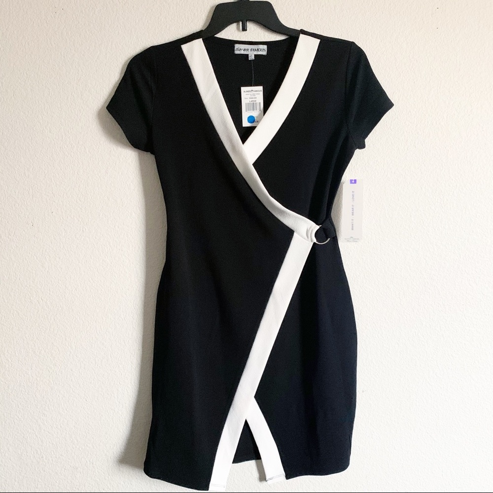 NWT black and white dress